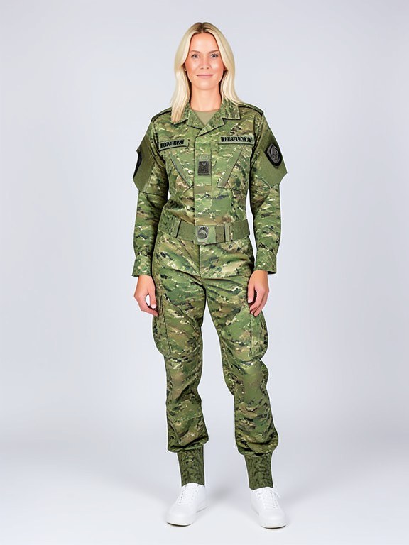 Army Uniform Try-On example