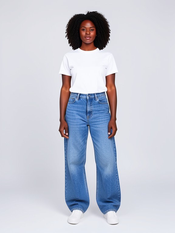 Baggy Jeans Try-On example