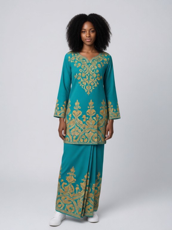 Baju Kurung Try-On example result