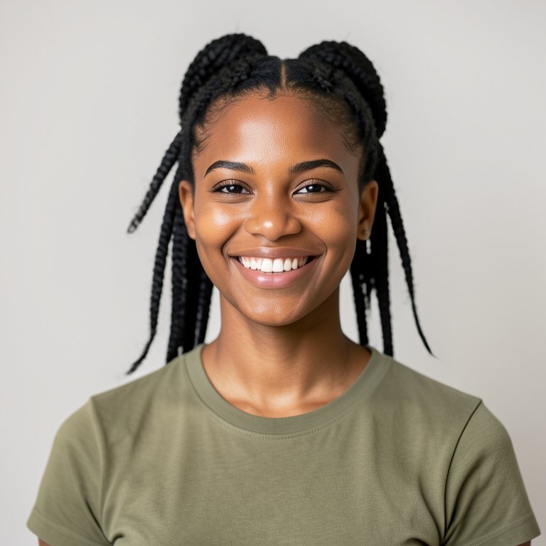 Bantu Knots Try-On example