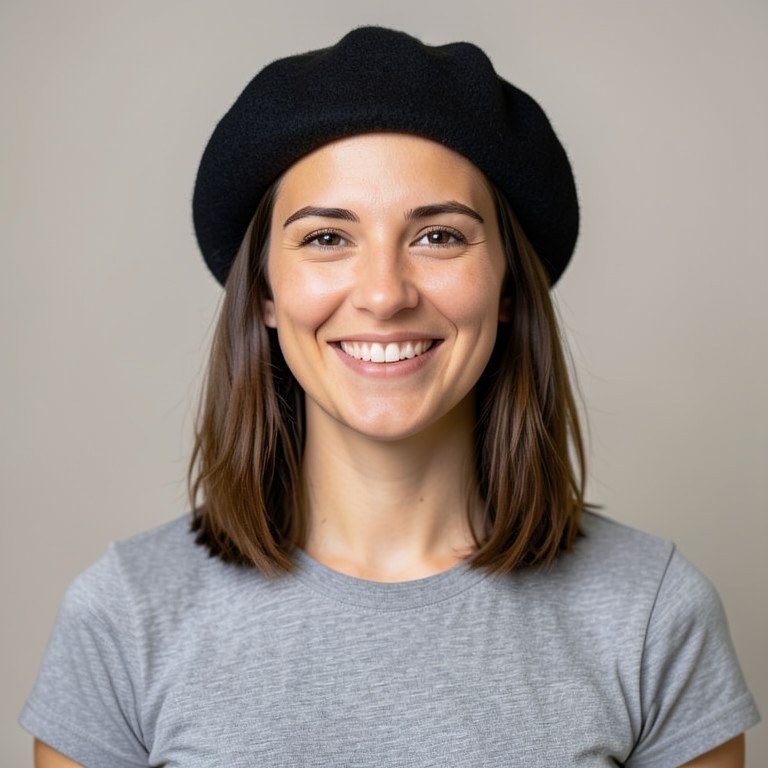 Beret Try-On example