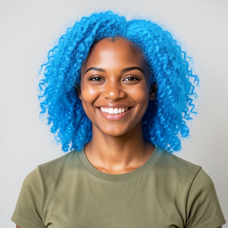 Blue Hair Try-On example