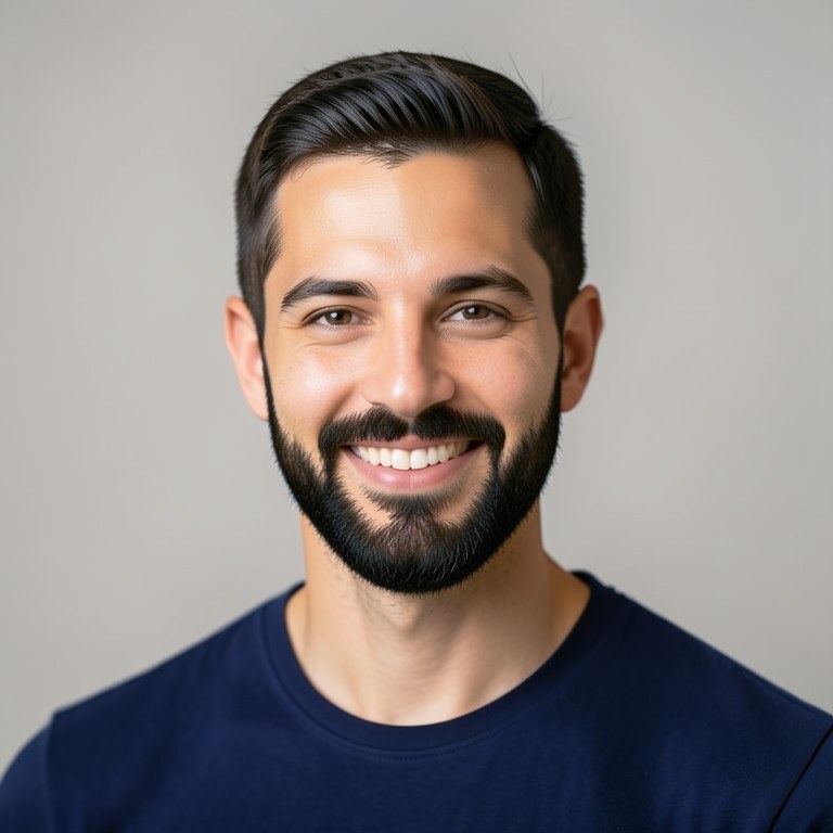 Short Boxed Beard Try-On example
