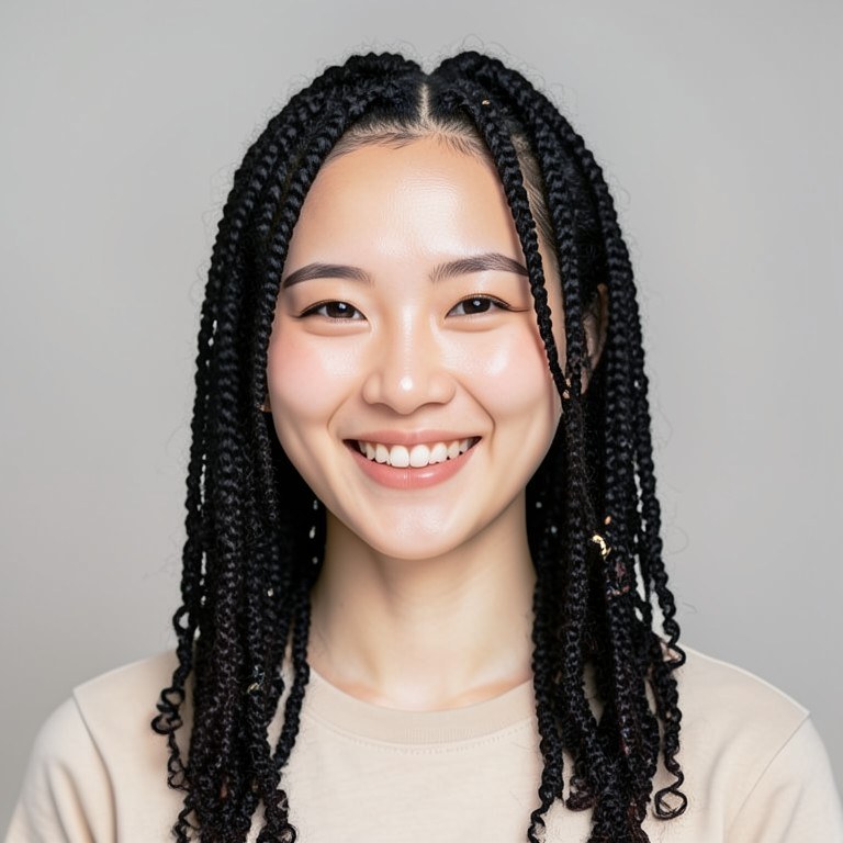 Butterfly Locs Try-On example