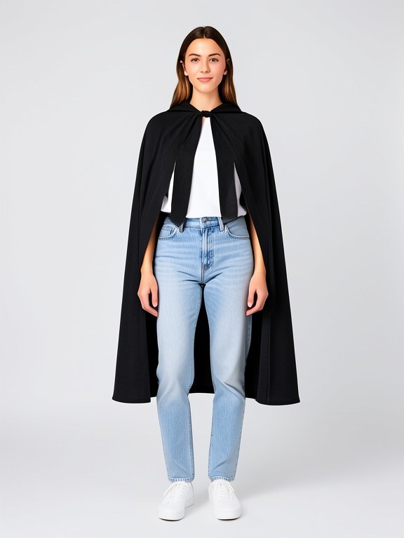 Cape Outfit Try-On example