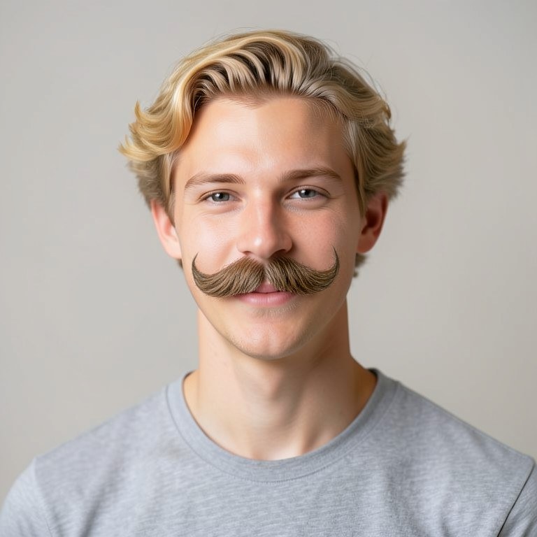 Chevron Mustache Try-On example