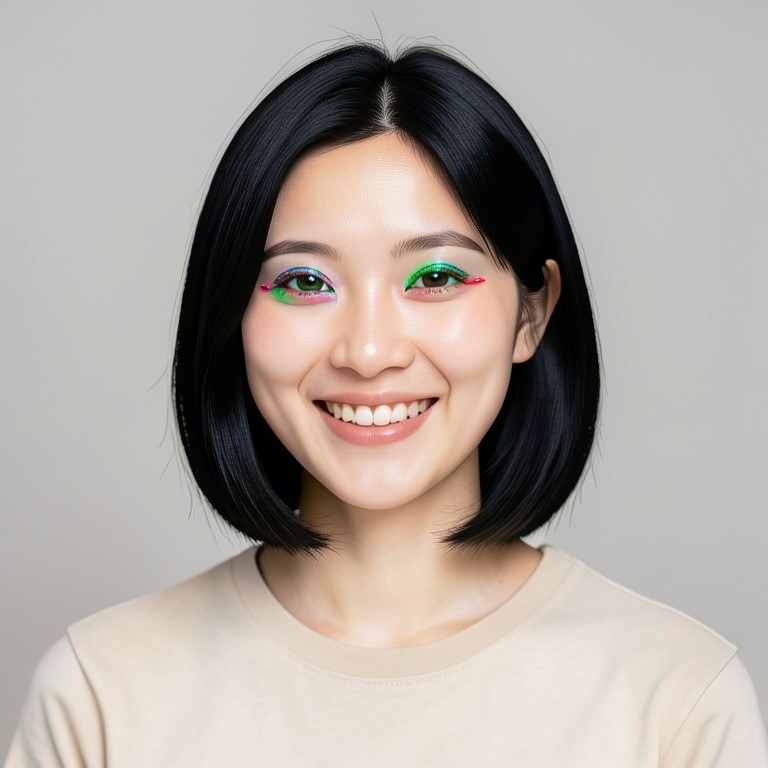 Colored Contact Lenses Try-On example