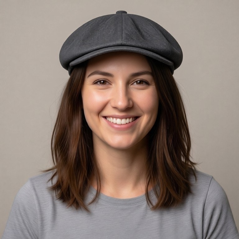 Flat Cap Try-On example result