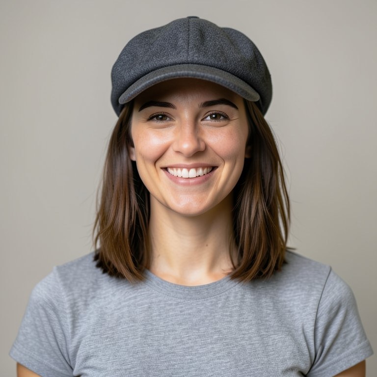 Flat Cap Try-On example