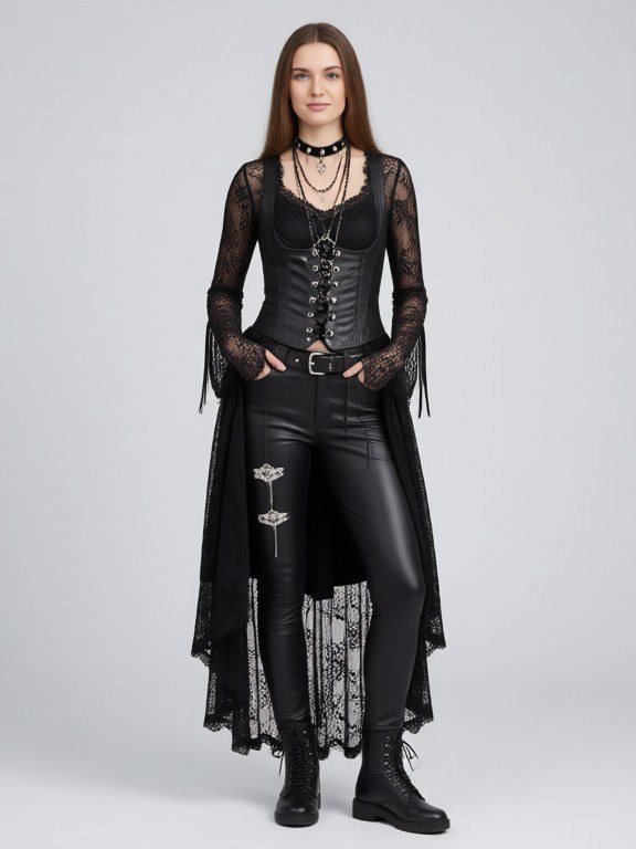 Goth Outfit Try-On example result
