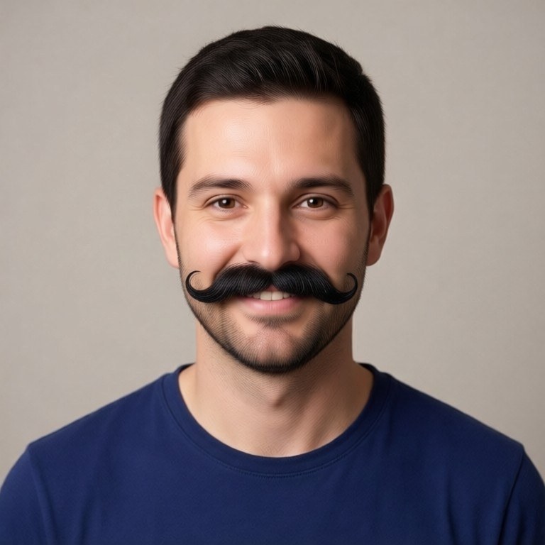 Handlebar Mustache Try-On example result