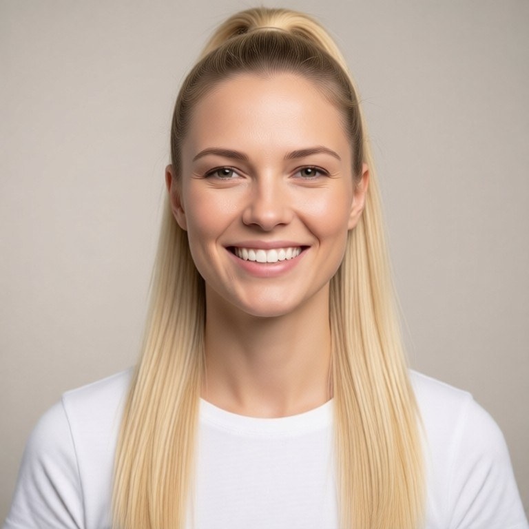 High Ponytail Try-On example result