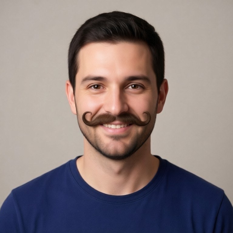 Horseshoe Mustache Try-On example result