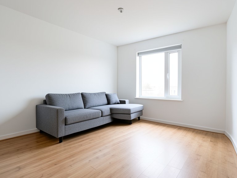 AI Living Room Makeover example result