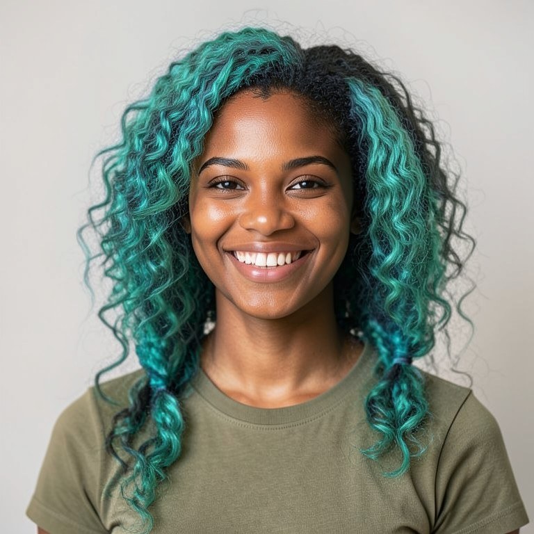 Mermaid Hair Try-On example