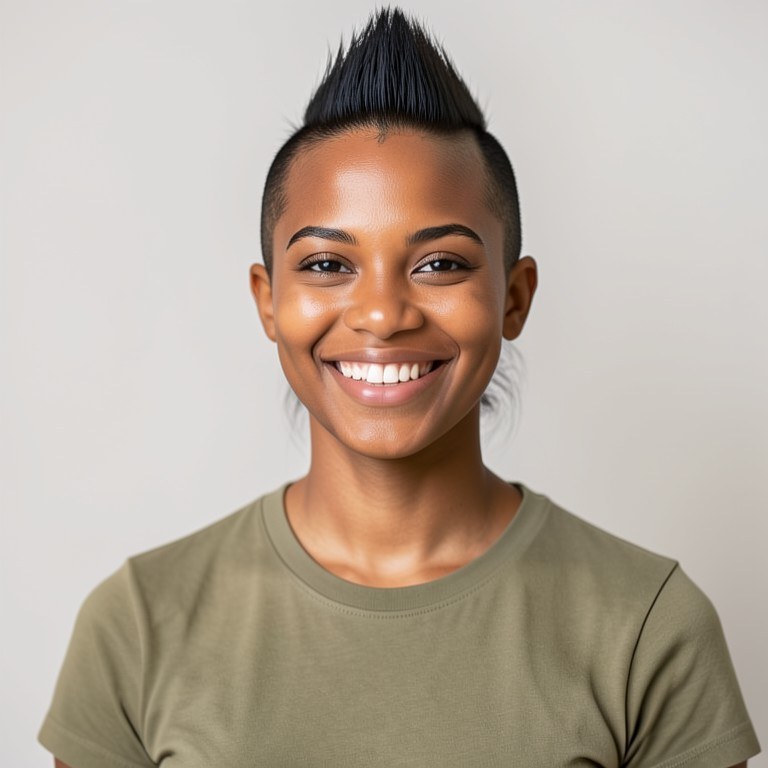 Mohican Try-On example