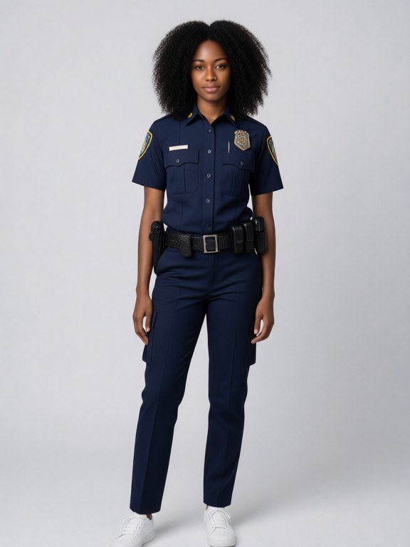 Police Uniform Try-On example result