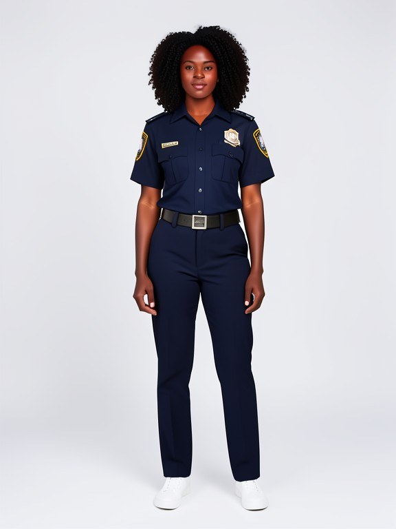 Police Uniform Try-On example