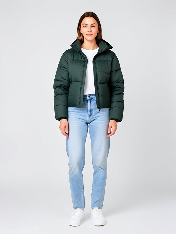 Puffer Jacket Try-On example