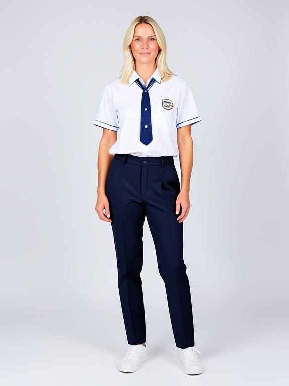 School Uniform Try-On example