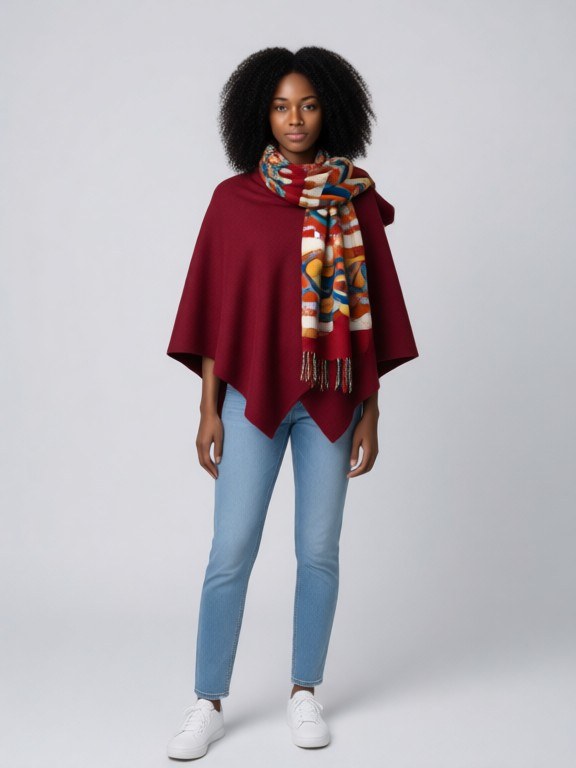 Shawl & Stole Try-On example result