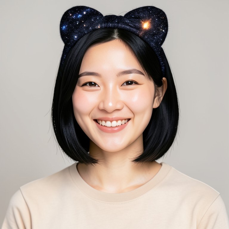 Space Buns Try-On example