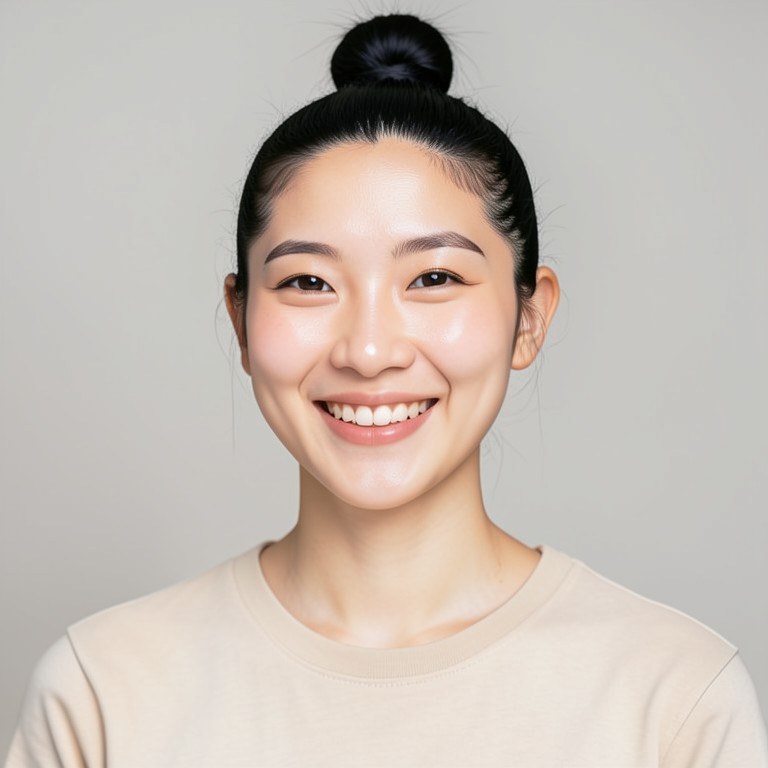Top Knot Try-On example