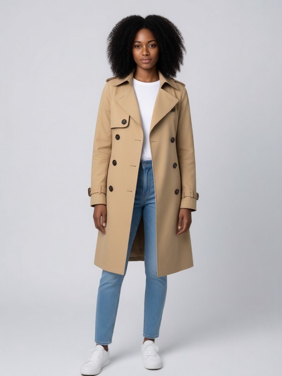 Trench Coat Try-On example result