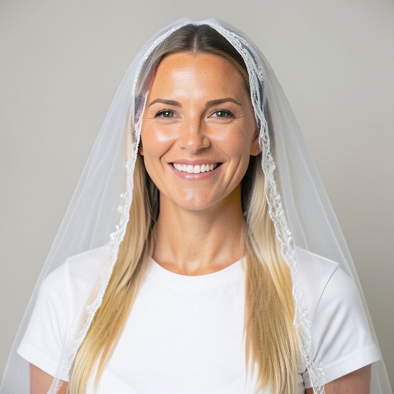 Bridal Veil Try-On example