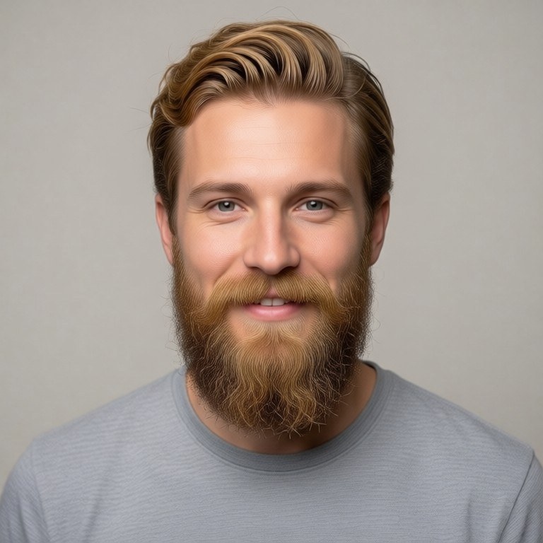 Viking Hairstyle & Beard Try-On example result