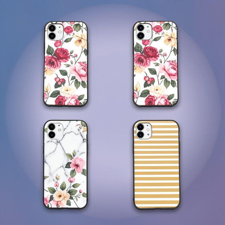 Batch grid of phone cases, one style — result